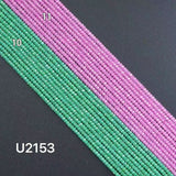 2x3mm CZ Faceted Rondelle Beads, Sku#U2153