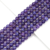 Purple Dragon Vein Agate Round Smooth Beads, Sku#U1765