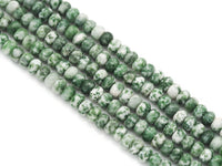 Genuine Blue Dot Stone Rondelle Smooth Beads, 4x6mm, Sku#U1409
