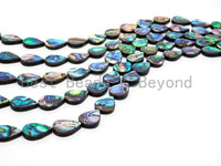 Natural Flat Teardrop Abalone Shell beads, 8x12mm/10x14mm/12x16mm/13x18mm Teardrop Smooth Shell Beads, loose abalone, 16inch strand,SKU#R3