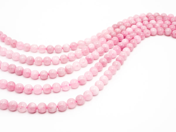 Quality Natural Madagascar Rose Quartz Beads, 6mm/8mm/10mm/12mm Loose Round Smooth Pink Gemstone Beads, 15.5inch Full strand, SKU#U51