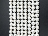 6/8mm/10mm/12mm/14mm Quality White Mother of Pearl, Mop Shell, White Shell, Pearl, Round 128 Faceted Gemstone Beads, 15inch strand, SKU#T66