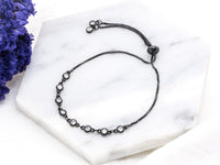 CZ Sliding Adjustable Bracelet,Sku#E357