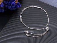 CZ Sliding Adjustable Bracelet,Sku#E357