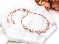 6mm Clear CZ Bezel bracelet, SKU#E359
