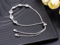 6mm Clear CZ Bezel bracelet, SKU#E359