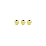 Matte Brushed Gold Round Ball Spacer beads, Sku#A199