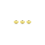 Matte brushed Gold Saucer Shape Spacer beads, Sku#A200