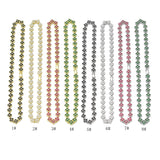 Clear Pink Black CZ Clover Flower Adjustable Necklace, Sku#A229