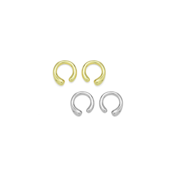 Plain Gold Silver Cute Ear cuff Earrings, Sku#A248