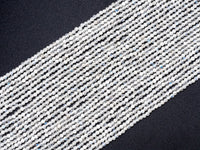 Quality Natural Moonstone Round Faceted beads, 2mm/3mm/4mm Small Sparkly White Gemstone Beads, White Moonstone, 15.5inch strand, SKU#U214