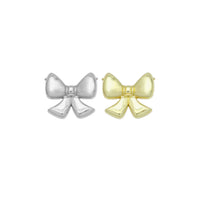 Gold Silver Bowknot Charm Pendant, Sku#A311