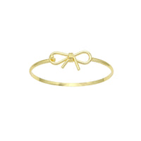 Plain Gold Bowknot  Bracelet, Sku#A400