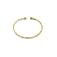 Gold wire knitting patten Bracelet, Sku#A444