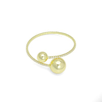 CZ Tennis Round Ball End Adjustable Bracelet, Sku#A452