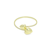 CZ Tennis Chain with Heart End Adjustable Bracelet, Sku#A454