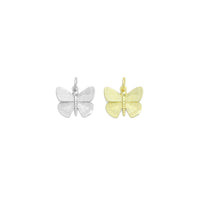 Gold Silver Cute Butterfly Shape Charm Pendant, Sku#A466