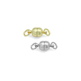 Gold oval Ball Magnetic Clasp, Sku#A499