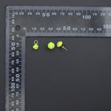 Gold Silver Tennis Ball Stud earrings, Sporty Tennis Ball Charms, Sku#A521