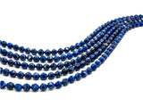 High Quality Natural Lapis Faceted Round Beads, 6mm/8mm/10mm/12mm beads, Lapis Gemstone Beads, 15.5inch strand, SKU#U90