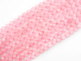 High Quality Natural Rose Quartz Diamond Cut Faceted Beads, 6mm/8mm/10mm/12mm beads, Gemstone Beads, 15.5inch strand, SKU#U93