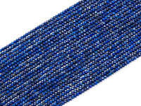 Top Quality Faceted Natural Lapis Rondelle Beads,2x3mm Gemstones Beads, Tiny Lapis Beads,15.5" Full Strand,SKU#U102