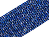 Top Quality Faceted Natural Lapis Rondelle Beads,2x3mm Gemstones Beads, Tiny Lapis Beads,15.5" Full Strand,SKU#U102