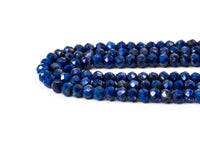 Top Quality Faceted Natural Lapis Rondelle Beads,2x3mm Gemstones Beads, Tiny Lapis Beads,15.5" Full Strand,SKU#U102