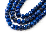 Top Quality Faceted Natural Lapis Rondelle Beads,2x3mm Gemstones Beads, Tiny Lapis Beads,15.5" Full Strand,SKU#U102