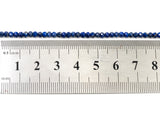 Top Quality Faceted Natural Lapis Rondelle Beads,2x3mm Gemstones Beads, Tiny Lapis Beads,15.5" Full Strand,SKU#U102