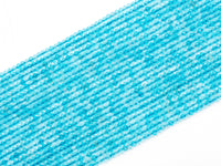 Top Quality Faceted Natural Topaz Rondelle Beads 3x4mm Gemstones Beads, Blue Gemstone, Rondelle Blue Topaz Beads,15.5" Full Strand,SKU#U103