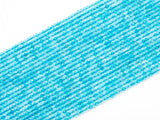 Top Quality Faceted Natural Topaz Rondelle Beads 3x4mm Gemstones Beads, Blue Gemstone, Rondelle Blue Topaz Beads,15.5" Full Strand,SKU#U103