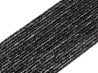 Top Quality Faceted Black Spinel Round Beads 3/4/6/8mm Gemstones Beads,Black Spinel Beads,15.5" Full Strand,SKU#U104