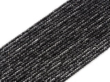 Top Quality Faceted Black Spinel Round Beads 3/4/6/8mm Gemstones Beads,Black Spinel Beads,15.5" Full Strand,SKU#U104
