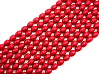 Red Natural Mother of Pearl beads,15x12mm Pearl Carved Oval beads, Loose Oval Smooth Pearl Shell Beads, 16inch strand, SKU#T91