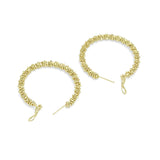 Large Shimmered Hoop Earrings, Sku#B199