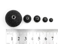 Black CZ Micro Pave Black Round Ball Bead,Rhodium Shamballa Ball beads, CZ Space Beads 6mm,8mm,10mm,12mm,14mm,16mm,25mm,sku#G331