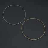 Minimalist Metal Torc Choker Necklace, Wire Choker Necklace,Sku#B230N