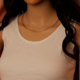Minimalist Metal Torc Choker Necklace, Wire Choker Necklace,Sku#B230N