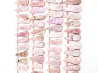 High Quality Natural Kunzite Teardrop beads, 23-38mm, Long Teardrop Pink Gemstone Beads, 15.5inch strand, SKU#U144