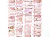 High Quality Natural Kunzite Teardrop beads, 23-38mm, Long Teardrop Pink Gemstone Beads, 15.5inch strand, SKU#U144