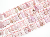 High Quality Natural Kunzite Teardrop beads, 23-38mm, Long Teardrop Pink Gemstone Beads, 15.5inch strand, SKU#U144