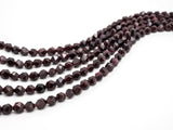Diamond Cut Quality Natural Red Garnet beads, 6mm/8mm/10mm/12mm, Diamond Cut Faceted Round Gemstone Beads, 15.5inch strand, SKU#U130C