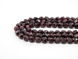 Diamond Cut Quality Natural Red Garnet beads, 6mm/8mm/10mm/12mm, Diamond Cut Faceted Round Gemstone Beads, 15.5inch strand, SKU#U130C