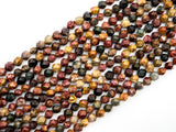 Unique Cut Quality Natural Piscasso Jasper beads, 8mm/10mm, Diamond Cut Faceted Round Gemstone Beads, 15.5inch strand, SKU#U133