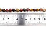 Unique Cut Quality Natural Piscasso Jasper beads, 8mm/10mm, Diamond Cut Faceted Round Gemstone Beads, 15.5inch strand, SKU#U133