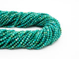 Unique Diamond Cut Quality Natural Amazonite beads, 3mm/4mm, Diamond Cut Faceted Round Gemstone Beads, 15-16inches strand, SKU#U149