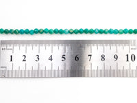 Unique Diamond Cut Quality Natural Amazonite beads, 3mm/4mm, Diamond Cut Faceted Round Gemstone Beads, 15-16inches strand, SKU#U149
