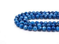 High Quality Natural Kyanite beads, 6mm Faceted Round Blue Gemstone Beads, Sparkle Natural Gemstone Beads 15-16inches strand, SKU#U152
