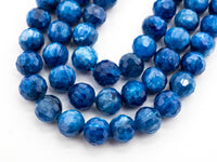 High Quality Natural Kyanite beads, 6mm Faceted Round Blue Gemstone Beads, Sparkle Natural Gemstone Beads 15-16inches strand, SKU#U152